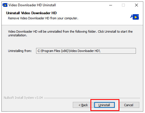 Video Downloader HD, bilgisayarınızdan kaldırmak için başarıyla Video Downloader HD nasıl kaldırılır
